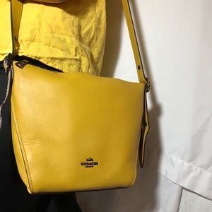 Coach crossbody Dufflette in Pebble Leather